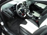2012 Ford Focus SEL 5-Door Arctic White Leather Interior