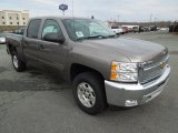 2012 Mocha Steel Metallic Chevrolet Silverado 1500 LT Crew Cab 4x4 #75226907