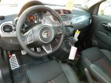 2013 Fiat 500 Abarth Abarth Nero/Nero (Black/Black) Interior