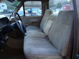 1988 Ford F250 XLT Lariat Regular Cab Chestnut Interior