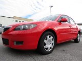 2007 True Red Mazda MAZDA3 i Sport Sedan #75226993