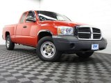 2005 Flame Red Dodge Dakota ST Club Cab 4x4 #75226836