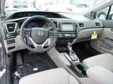 2013 Honda Civic EX-L Sedan Gray Interior
