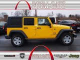 2008 Detonator Yellow Jeep Wrangler Unlimited X 4x4 #75288279