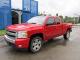 2008 Victory Red Chevrolet Silverado 1500 LT Extended Cab 4x4 #75288319