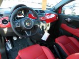 2013 Fiat 500 Abarth Abarth Nero/Rosso/Nero (Black/Red/Black) Interior