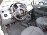 2012 Fiat 500 c cabrio Pop Tessuto Grigio/Nero (Grey/Black) Interior