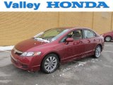 2010 Tango Red Pearl Honda Civic EX Sedan #75312612