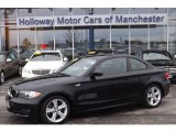 2009 Jet Black BMW 1 Series 128i Coupe #75312935