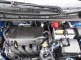 2013 Toyota Yaris SE 5 Door 1.5 Liter DOHC 16-Valve VVT-i 4 Cylinder Engine