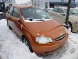 2006 Spicy Orange Chevrolet Aveo LS Sedan #75336825