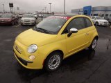2012 Fiat 500 Lounge Front 3/4 View