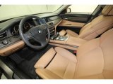 2011 BMW 7 Series 740Li Sedan Saddle/Black Nappa Leather Interior