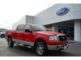 2008 Bright Red Ford F150 XLT SuperCrew 4x4 #75357180