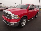 2010 Flame Red Dodge Ram 1500 Big Horn Quad Cab 4x4 #75357344