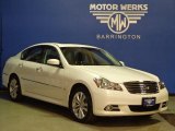 2009 Moonlight White Infiniti M 35x AWD Sedan #75357050