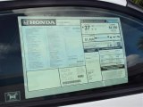 2013 Honda CR-Z EX Sport Hybrid Window Sticker