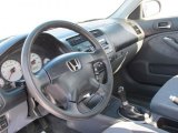 2002 Honda Civic LX Sedan Gray Interior