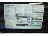 2013 BMW M6 Coupe Window Sticker