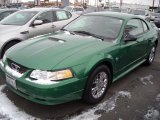 Electric Green Metallic Ford Mustang in 1999