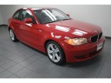 Crimson Red BMW 1 Series in 2010