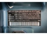 2003 SL Color Code for Aegean Blue Metallic - Color Code: 946