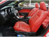 2008 Ford Mustang GT Premium Convertible Black/Red Interior