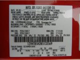 2008 Mustang Color Code for Torch Red - Color Code: D3