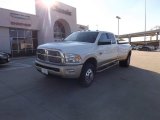 2012 Bright White Dodge Ram 3500 HD Laramie Longhorn Crew Cab 4x4 Dually #75394644