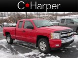 2008 Victory Red Chevrolet Silverado 1500 LT Extended Cab 4x4 #75457746