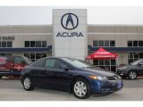 2007 Royal Blue Pearl Honda Civic LX Coupe #75457041