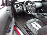 2011 Ford Mustang Shelby GT500 SVT Performance Package Coupe Charcoal Black/White Interior