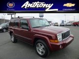 2009 Red Rock Crystal Pearl Jeep Commander Sport 4x4 #75457850