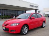2007 True Red Mazda MAZDA3 s Sport Sedan #7506688