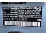 2008 SL Color Code for Diamond Silver Metallic - Color Code: 762