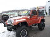2009 Sunburst Orange Pearl Coat Jeep Wrangler Sahara 4x4 #75457474