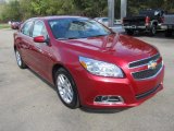 Crystal Red Tintcoat Chevrolet Malibu in 2013