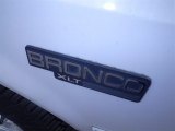 1995 Ford Bronco XLT 4x4 Marks and Logos