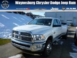 2012 Bright White Dodge Ram 3500 HD Laramie Crew Cab 4x4 Dually #75562218