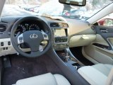 2013 Lexus IS 250 AWD Ecru Interior