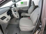 2013 Toyota Sienna XLE Light Gray Interior