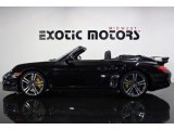 2011 Basalt Black Metallic Porsche 911 Turbo S Cabriolet #75612512