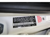 2008 xD Color Code for Super White - Color Code: 040