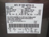 2013 F150 Color Code for Sterling Gray Metallic - Color Code: UJ