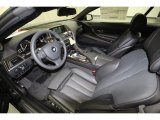 2013 BMW 6 Series 650i Convertible Black Interior