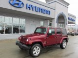 2007 Red Rock Crystal Pearl Jeep Wrangler Unlimited Sahara 4x4 #75669510