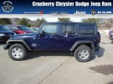 2013 True Blue Pearl Jeep Wrangler Unlimited Sport S 4x4 #75669477