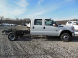 2013 Oxford White Ford F350 Super Duty XL Crew Cab 4x4 Chassis #75669371