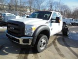 2013 Ford F550 Super Duty XL SuperCab 4x4 Chassis Front 3/4 View