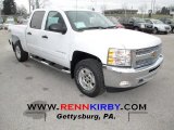 2013 Summit White Chevrolet Silverado 1500 LT Crew Cab 4x4 #75669734